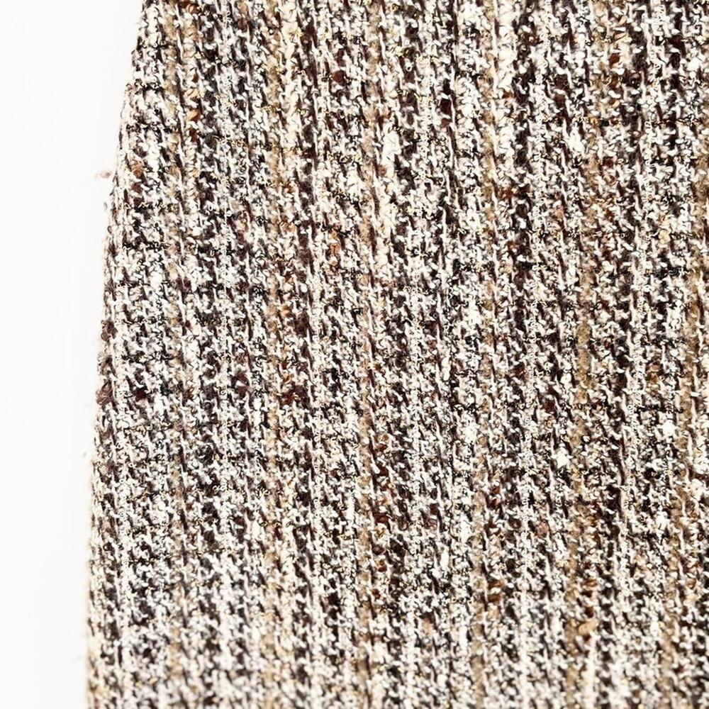 Jones New York Brown Tan Mini Fit and Flare Skirt - Picture 6 of 13